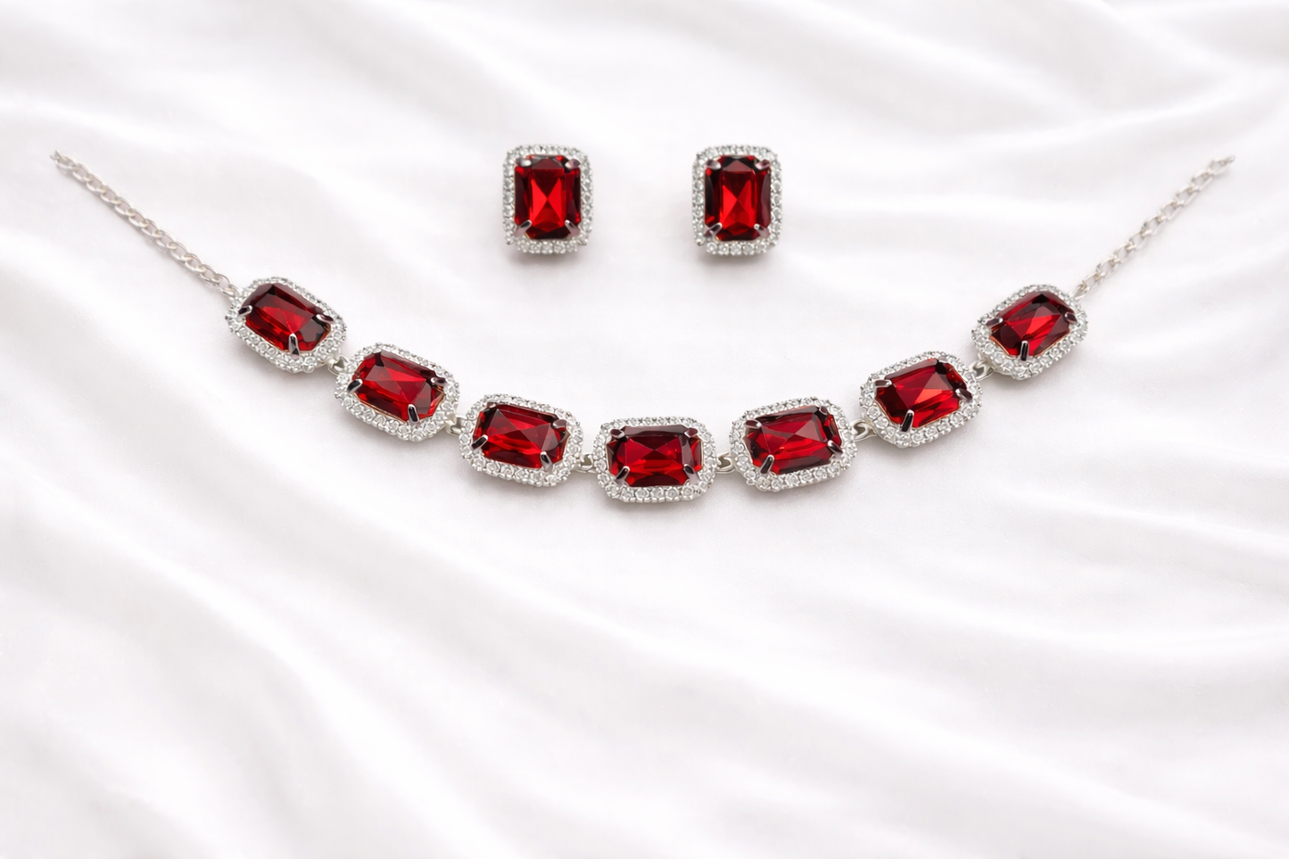 ✨Ruby Royale Halo Set