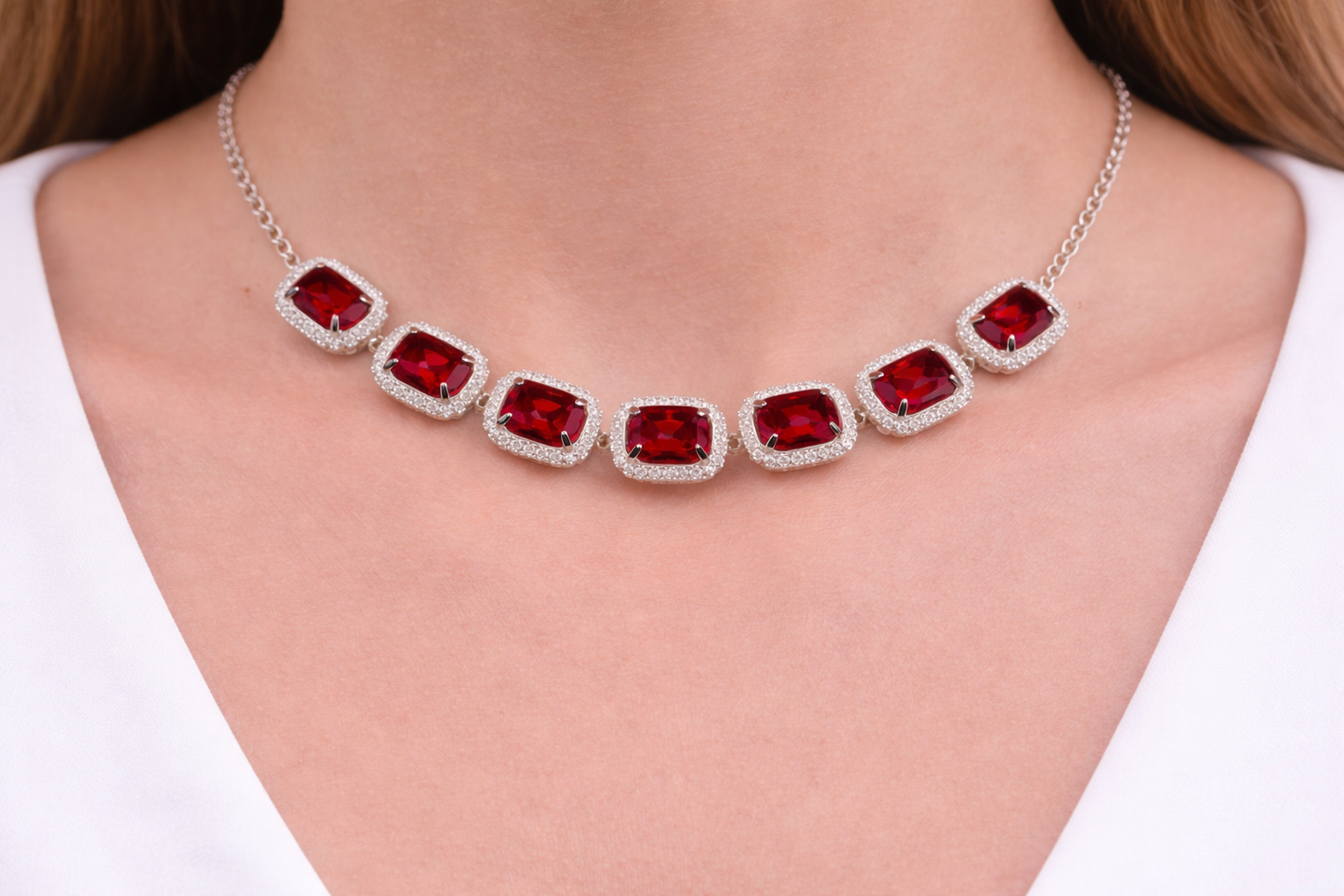 ✨Ruby Royale Halo Set