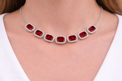 ✨Ruby Royale Halo Set