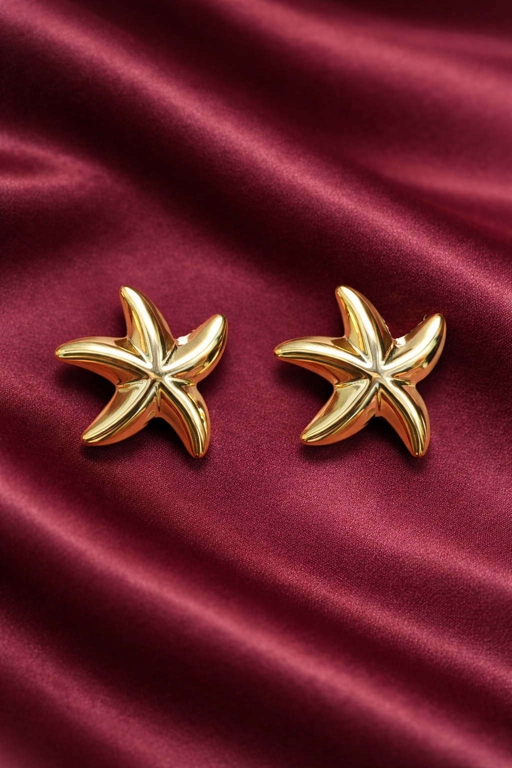 Golden Starfish Studs