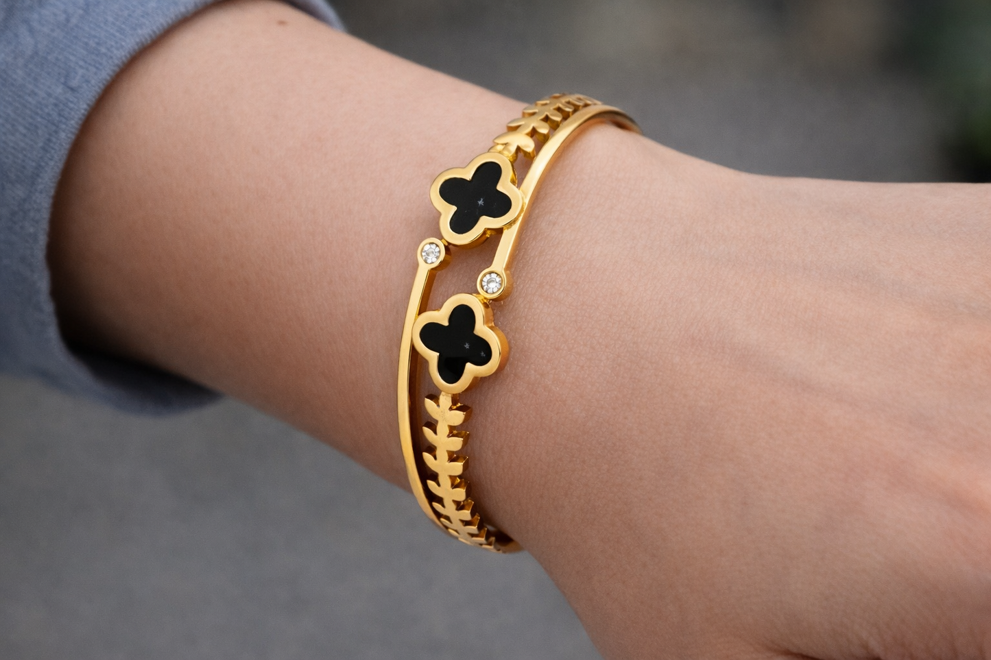 Golden Charm Cuff