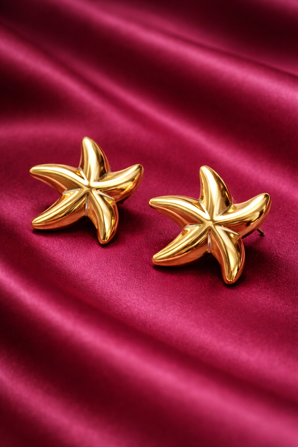 Golden Starfish Studs