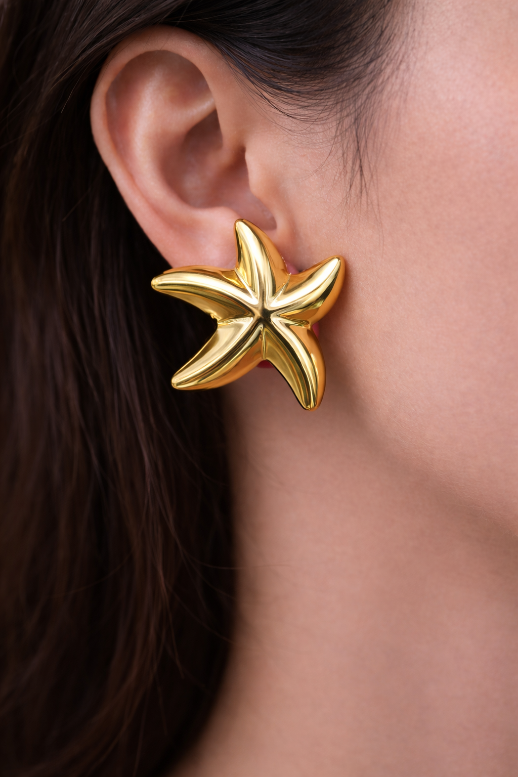 Golden Starfish Studs